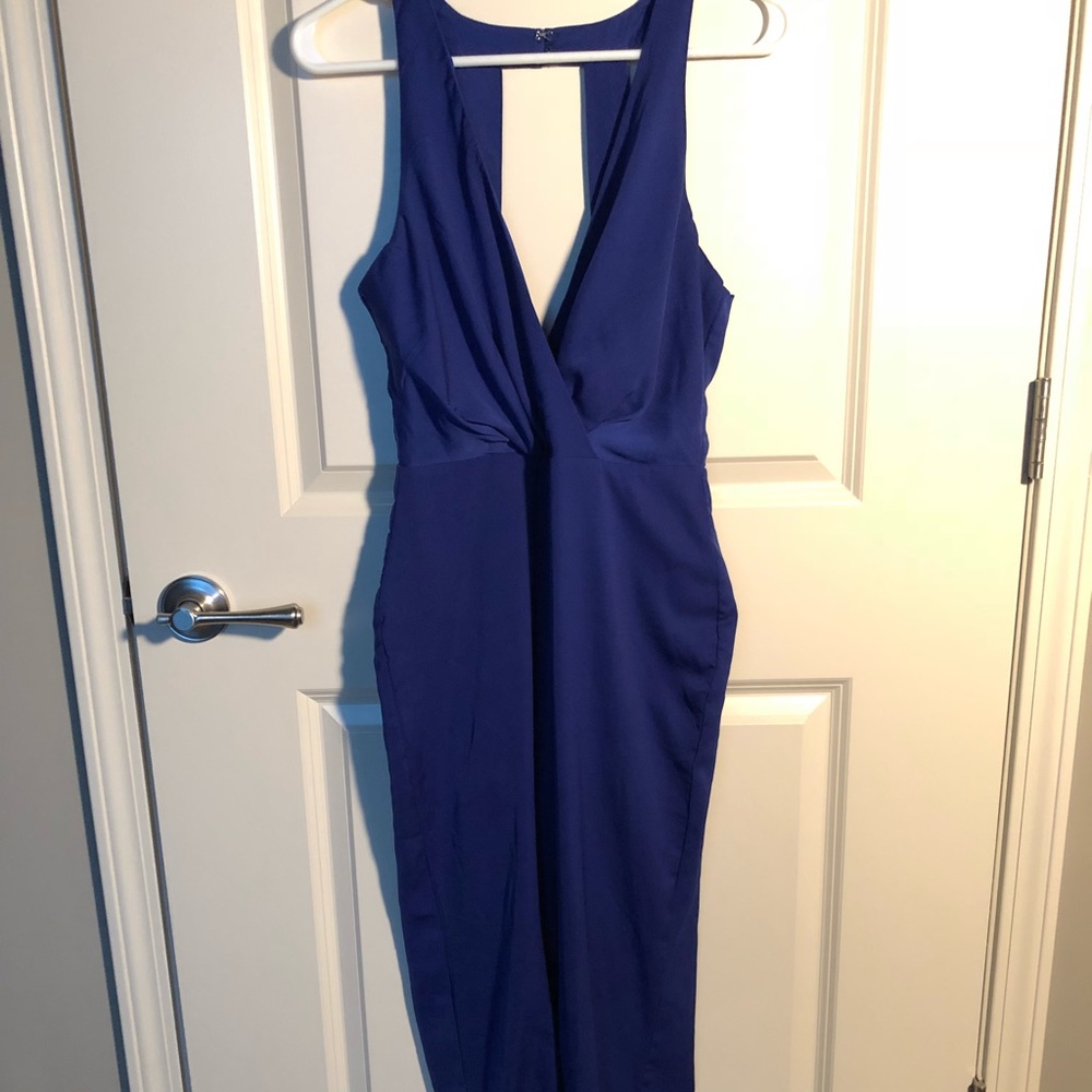 Blue jumpsuit